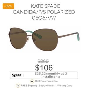 NWOT Kate Spade Sunglasses